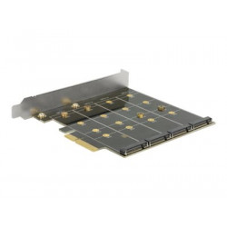 Delock - Řadič úložiště (RAID) - 4 Kanál - M.2 Card - 6 GBps - RAID 0, 1, 10 - PCIe x4