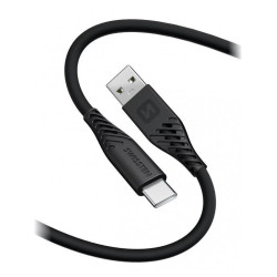 SWISSTEN DATA CABLE USB USB-C TEXTILE 3,0M BLACK