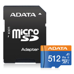 Adata micro SDXC 512GB UHS-I U1 Class 10 + Adaptér