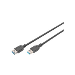 Digitus Prodlužovací kabel USB 3.0, typ A M F, 1,8 m, kompatibilní s USB 3.0, bl