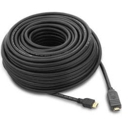 PremiumCord HDMI High Speed with Ether. kabel se zesilovačem, 25m, 3x stínění, M M, zlacené konektory, černý