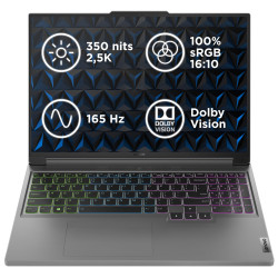 Lenovo Legion Slim 5 16AHP9 16" Ryzen™ 7 8845HS 16 GB 1 TB NVIDIA GeForce RTX 4070 8 GB Bez operačního systému Stříbrná