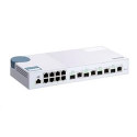 QNAP managovatelný switch QSW-M408-4C (12 portu: 8x Gigabit port + 4x 10G SFP+ 10GbE kombo porty)
