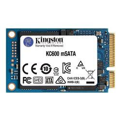 Kingston SSD 512GB KC600 mSATA 3D TLC SM2259 (ctení zápis: 550 520MB s)