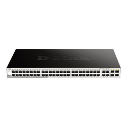 D-Link DGS 1210-52 - Přepínač - 48 x 10 100 1000 + 4 x SFP - desktop, Lze montovat do rozvaděče - AC 100 230 V