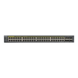 Zyxel GS1920-48HPv2 - Přepínač - inteligentní - 48 x 10 100 1000 (PoE+) + 4 x kombinace Gigabit SFP + 2 x gigabitů SFP - Lze montovat do rozvaděče - PoE+ (375 W)