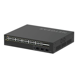 NETGEAR AV Line M4250-40G8XF-PoE++ - Přepínač - L3 - řízený - 40 x 10 100 1000 (PoE++) + 8 x 1 Gigabit 10 Gigabit SFP+ - proudění vzduchu ze strany na stranu - Lze montovat do rozvaděče - PoE++ (2880 W)