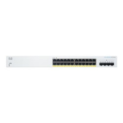 Cisco Business 220 Series CBS220-24P-4X - Přepínač - inteligentní - 24 x 10 100 1000 (PoE+) + 4 x 10 Gigabit SFP+ (uplink) - Lze montovat do rozvaděče - PoE+ (195 W)