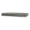 Cisco Catalyst 2960-Plus 48PST-S - Přepínač - řízený - 48 x 10 100 (PoE) + 2 x gigabitů SFP + 2 x 10 100 1000 - Lze montovat do rozvaděče - PoE (370 W)