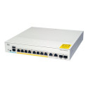 Cisco Catalyst 1000-8T-E-2G-L - Přepínač - řízený - 8 x 10 100 1000 + 2 x combo Gigabit SFP (uplink) - Lze montovat do rozvaděče