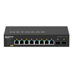 NETGEAR AV Line M4250-8G2XF-PoE+ - Přepínač - L3 - řízený - 8 x 10 100 1000 (8 PoE+) + 2 x 10 Gigabit SFP+ - proudění vzduchu ze strany na stranu - Lze montovat do rozvaděče - PoE+ (220 W)