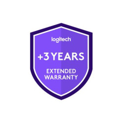 Logitech Extended Warranty - Prodloužená dohoda o službách - výměna nebo oprava - 3 let (z původního data zakoupení vybavení) - musí být zakoupena do 30 dnů od zakoupení výrobku - pro Logitech RoomMate + Tap IP