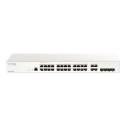 D-Link Nuclias Cloud-Managed DBS-2000-28 - Přepínač - 24 x 10 100 1000 + 4 x kombinace SFP