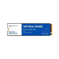 WD BLUE SSD NVMe 500GB PCIe SN580,Gen4 , (R:4000, W:3600MB s)