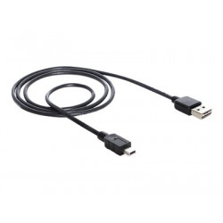 Delock Easy - Kabel USB - USB (M) reverzní do mini-USB typ B (M) - USB 2.0 - 2 m - černá