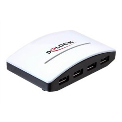 Delock USB 3.0 externer HUB 4 Port - Rozbočovač - 4 x SuperSpeed USB 3.0 - desktop