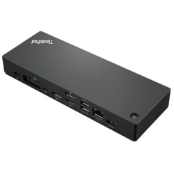 Lenovo ThinkPad Universal Thunderbolt 4 Dock - Dokovací stanice - Thunderbolt 4 - HDMI, 2 x DP - GigE - 135 Watt - Evropa - pro ThinkPad X1 Carbon Gen 10; X1 Carbon Gen 9; X1 Nano Gen 1; X1 Yoga Gen 6; X1 Yoga Gen 7