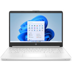 HP 14s 14s-dq0030nc N4120 14" 1366x768 4GB 128GB SSD UHD 600 W11S White 2R