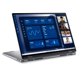 Dell Latitude 9450 2 v 1 14" U7-165U 32 GB 512 GB Intel Graphics 4-Cores iGPU Windows 11 Pro Šedá