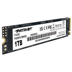 PATRIOT P320 1TB SSD Interní M.2 PCIe Gen3 x4 NVMe 1.3 2280