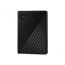 WD My Passport WDBPKJ0050BBK - Pevný disk - šifrovaný - 5 TB - externí (přenosný) - USB 3.2 Gen 1 - 5400 ot min. - AES 256 bitů - černá