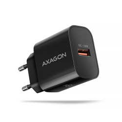 AXAGON ACU-QC18, nabíječka do sítě 18W, 1x port USB-A, QC3.0 AFC Apple, černá