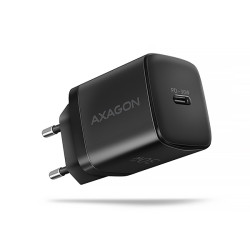 AXAGON ACU-PD30, Sil nabíječka do sítě 30W, 1x port USB-C, PD3.0 PPS QC4+ SFC AFC Apple, černá