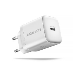 AXAGON ACU-PD30W, Sil nabíječka do sítě 30W, 1x port USB-C, PD3.0 PPS QC4+ SFC AFC Apple, bílá