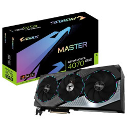 GIGABYTE VGA NVIDIA GeForce RTX 4070 SUPER AORUS MASTER OC 12G, 12G GDDR6X, 3xDP, 1xHDMI