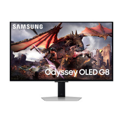 Samsung Odyssey G8 LS32DG802SUXDU OLED 32" 3840 x 2160 0,03ms 250nitů 1000 000:1 240Hz  Repro Pivot   Stříbrná 