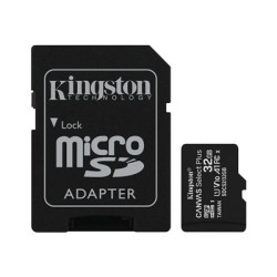 Kingston Canvas Select Plus - Paměťová karta flash (adaptér microSDHC - SD zahrnuto) - 32 GB - A1 Video Class V10 UHS Class 1 Class10 - microSDHC UHS-I