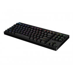 Logitech G Pro Mechanical Gaming Keyboard - Klávesnice - podsvícení - USB - US mezinárodní - klávesový spínač: GX Blue Clicky - černá