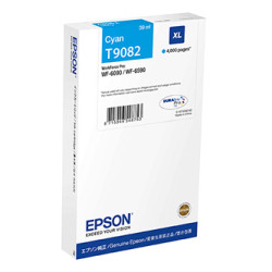 Epson originální ink C13T90824N, T9082, XL, cyan, 39ml, Epson WorkForce Pro WF-6090DW, WF-6590