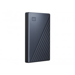 WD My Passport Ultra WDBFTM0050BBL - Pevný disk - šifrovaný - 5 TB - externí (přenosný) - USB 3.1 (USB-C konektor) - AES 256 bitů - modrá