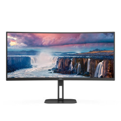 AOC U34V5C/BK LCD VA 34" 3440×1440  4ms 300nitů 4000:1 100Hz USB-C repro ,VESA