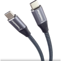 PremiumCord USB-C kabel ( USB 3.2 GEN 2x2, 5A, 100W, 20Gbit s ) bavlněný oplet, 3m