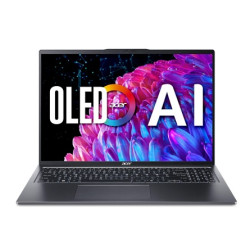 Acer Swift Go 16 SFG16-72-75LU 16" U7-155H 32 GB 1 TB Intel Arc 8-cores iGPU Windows 11 Home Šedá