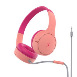 Belkin SOUNDFORM™ Mini - Wired On-Ear Headphones for Kids - dětská sluchátka, růžová