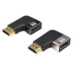 PremiumCord 8K Adaptér spojka HDMI A - HDMI A, F M, do úhlu 90° - levá