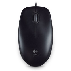 Akce myš Logitech B100 Optical USB Mouse, černá _