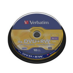 VERBATIM DVD+RW(10-Pack)Spindle4x DLP 4.7GB