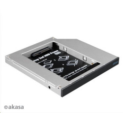 AKASA HDD box N.Stor S12, 2.5" SATA HDD SSD do pozice pro optickou mechaniku SATA (výška HDD do 13mm)