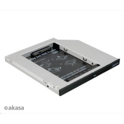 AKASA HDD box N.Stor S9, 2.5" SATA HDD SSD do pozice pro optickou mechaniku SATA (výška HDD do 9,5mm)