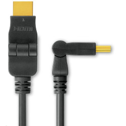 PREMIUMCORD Kabel HDMI A - HDMI A M M 2m, otočné zlacené konektory