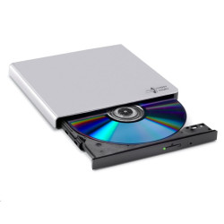 HITACHI LG - externí mechanika DVD-W CD-RW DVD±R ±RW RAM GP57ES40, Slim, Silver, box+SW