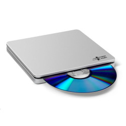 HITACHI LG - externí mechanika DVD-W CD-RW DVD±R ±RW RAM M-DISC GP70NS50, Blade Ultra Slim, Silver, box+SW