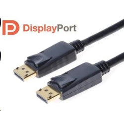 PREMIUMCORD DisplayPort 1.2 přípojný kabel M M, zlacené konektory, 3m