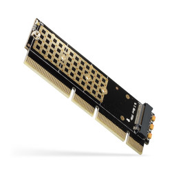 AXAGON PCEM2-1U, PCIe x16 x8 x4 - M.2 NVMe M-key slot adaptér, 1U