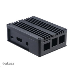 AKASA krabička pro Raspberry Pi 3 a Asus Tinker S, Extended Aluminium, with Thermal Modules (SD Slot concealed)