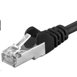 PREMIUMCORD Patch kabel CAT6a S-FTP, RJ45-RJ45, AWG 26 7 5m černá